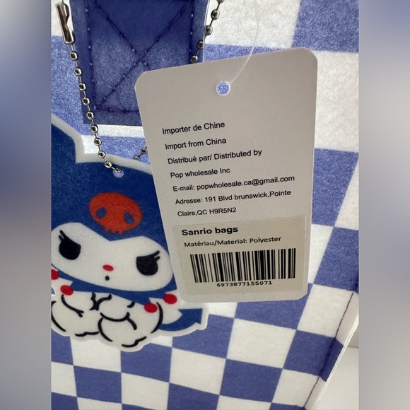 Nwt brand new Sanrio Characters Kuromi  tote bag hello kitty
13 inch*10inch*3inc - Picture 3 of 6